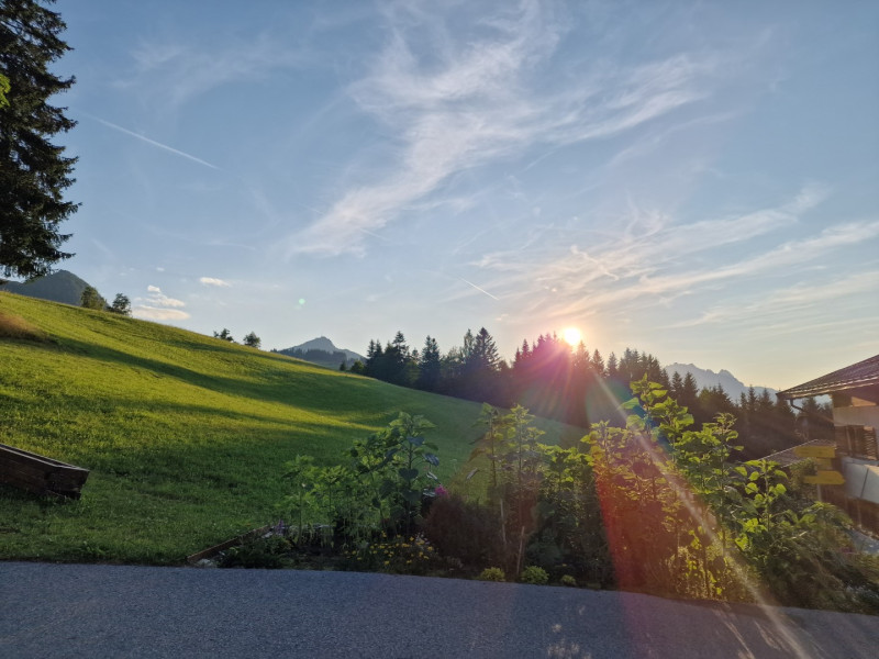 Ausblick vor dem Haus